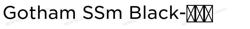 Gotham SSm Black字体转换